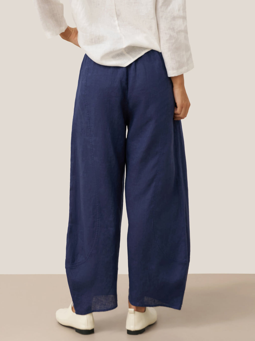 100% Linen Classic Ankle Pants ZOE
