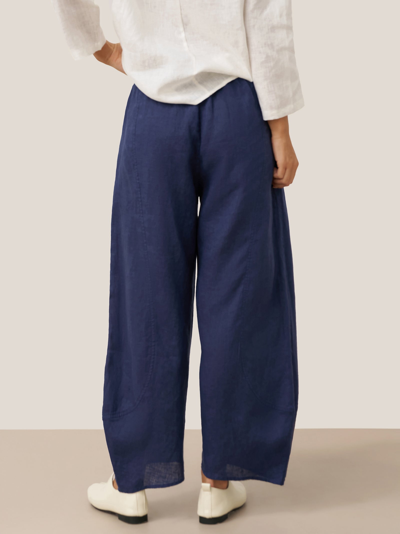 100% Linen Classic Ankle Pants ZOE