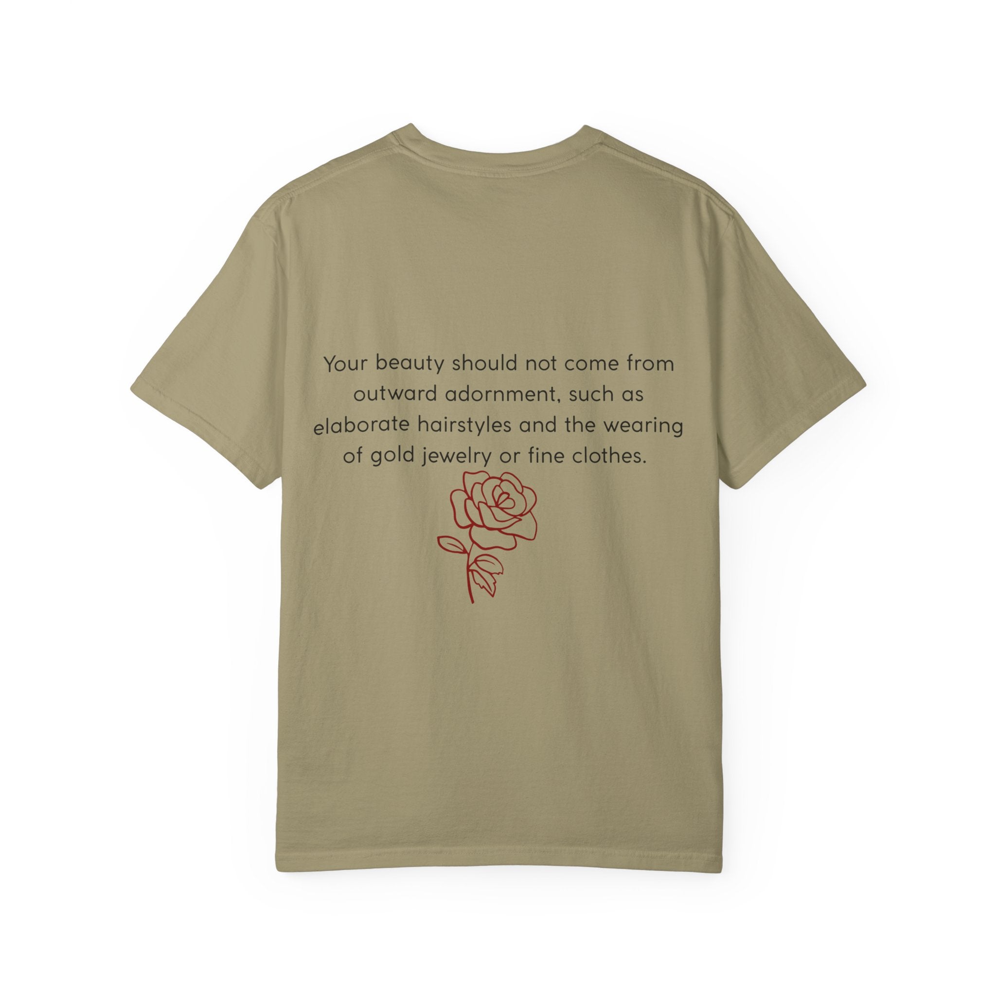 Messy Hair Don't Care Scripture T-Shirt — Women's Faith Tee