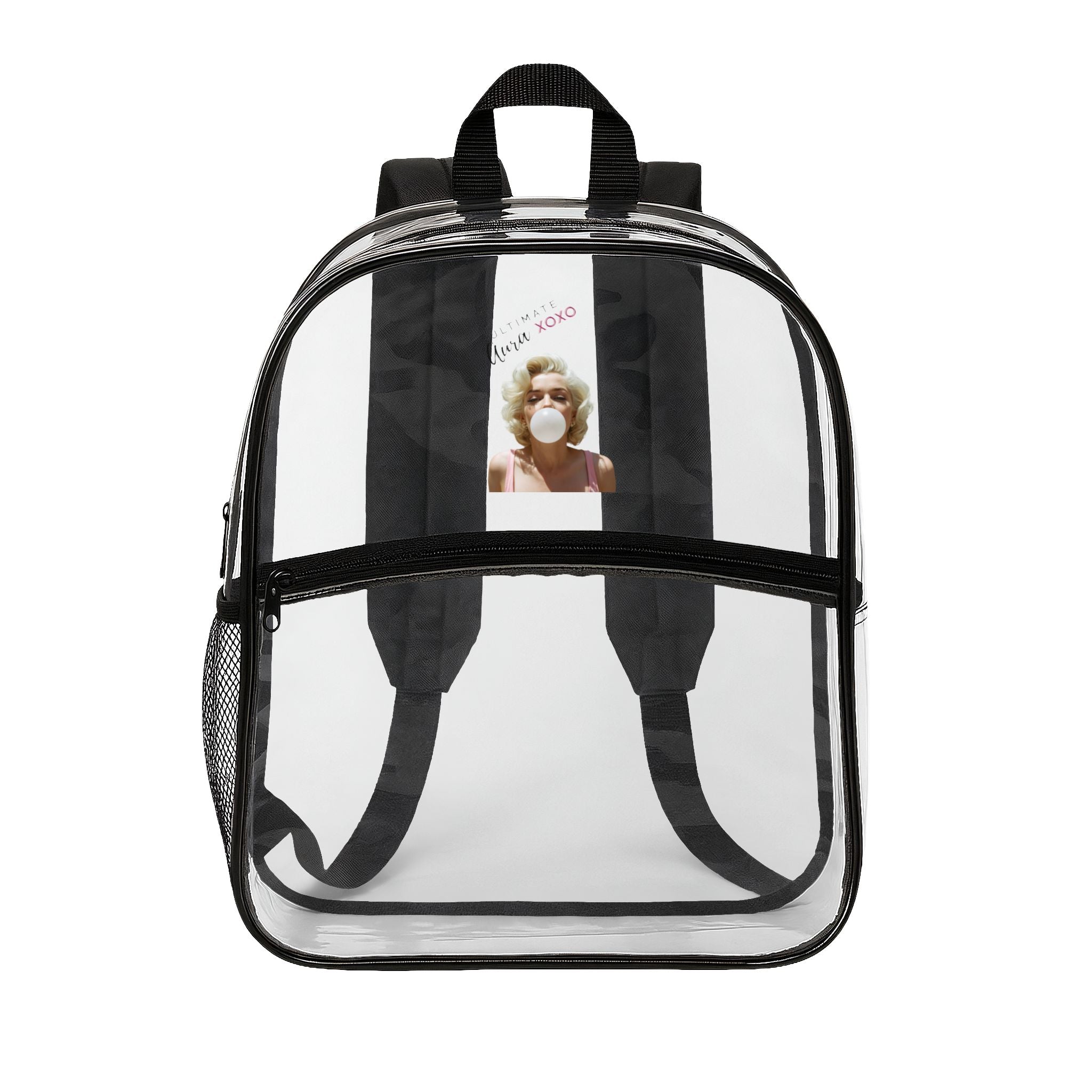 Clear Concert Backpack — Trending Quote Transparent Bag