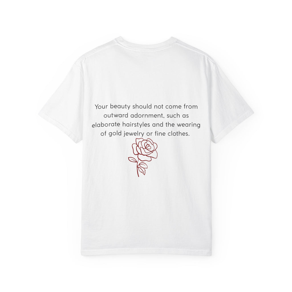 Messy Hair Don't Care Scripture T-Shirt — Women's Faith Tee