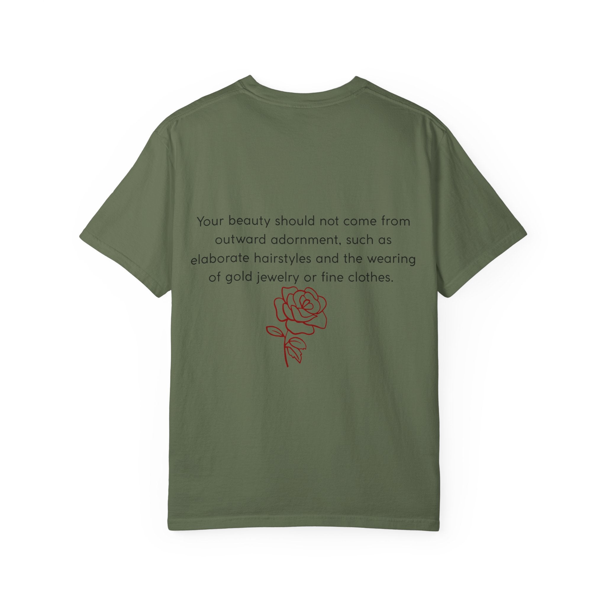 Messy Hair Don't Care Scripture T-Shirt — Women's Faith Tee