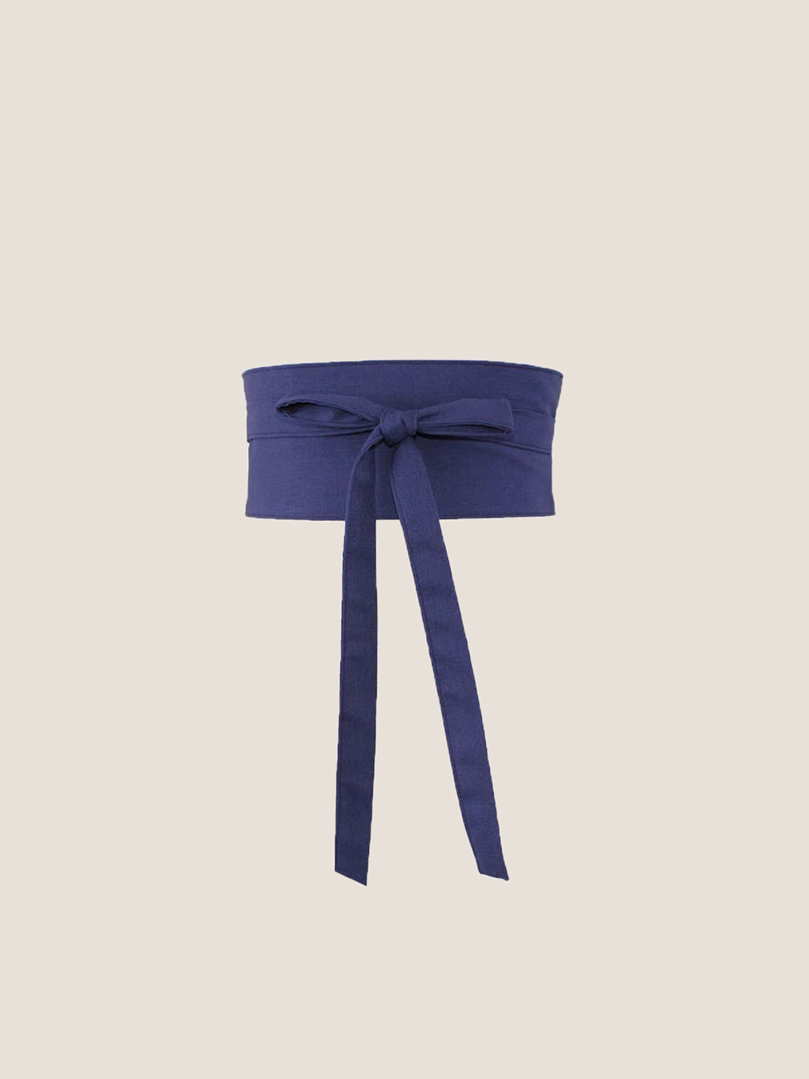 Linen Wide Tie-Front Waist Belt ZAFIRA