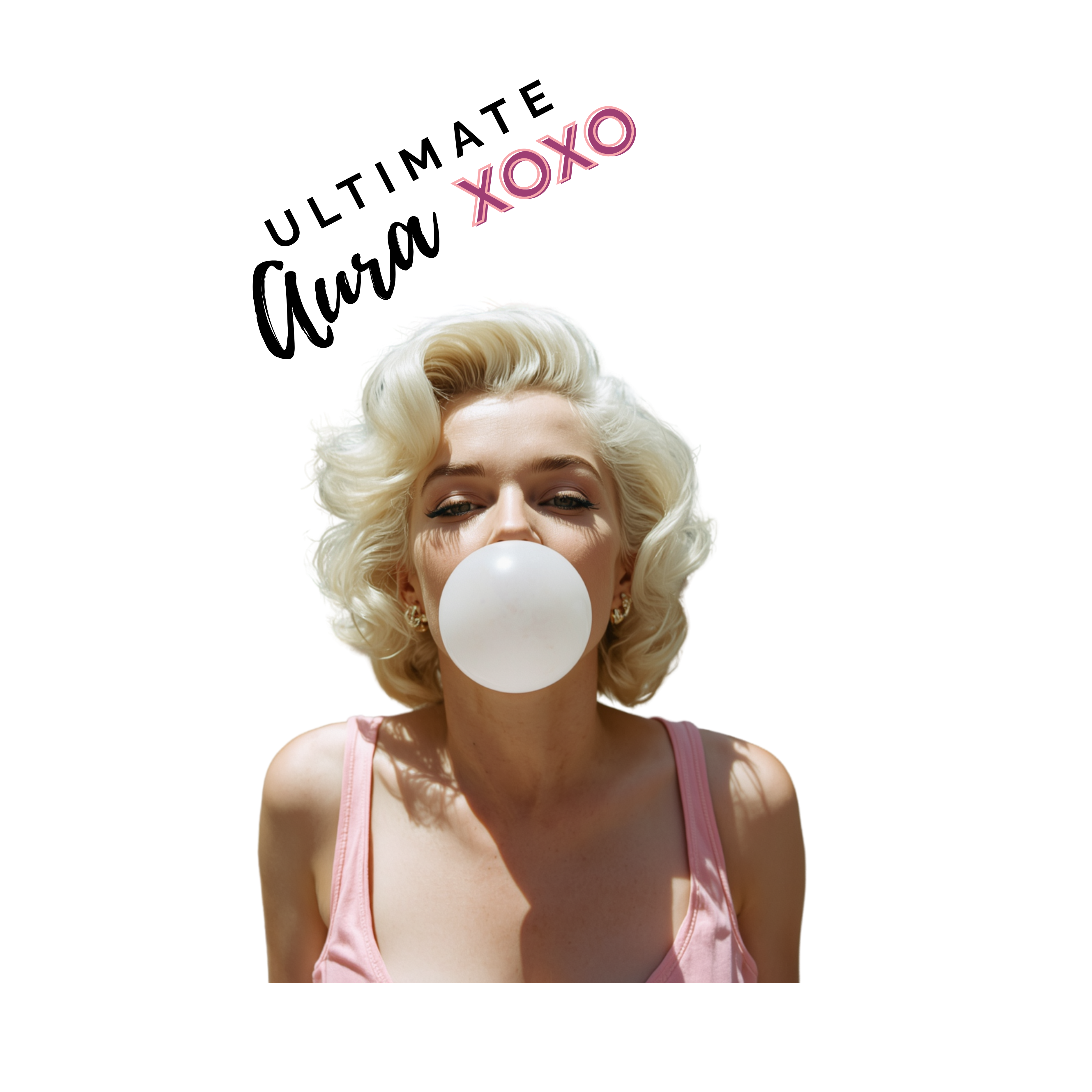 Clear Stadium Tote — "Ultimate Aura" Marilyn Monroe Bubblegum Concert Tote