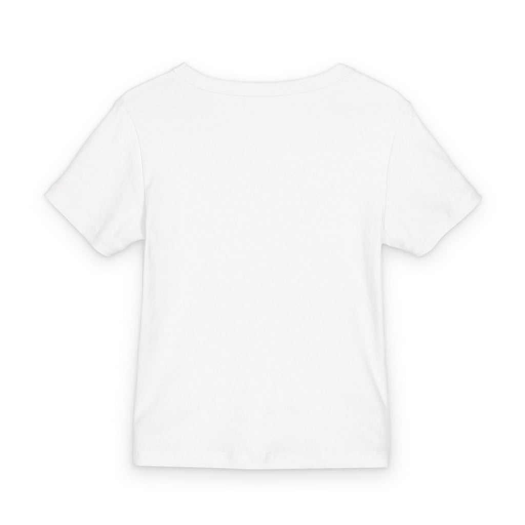Love Vintage Collage Tee — 'I Love You' Graphic Organic Rib Crop Top