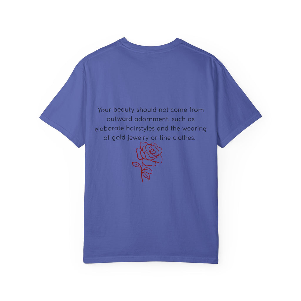 Messy Hair Don't Care Scripture T-Shirt — Women's Faith Tee