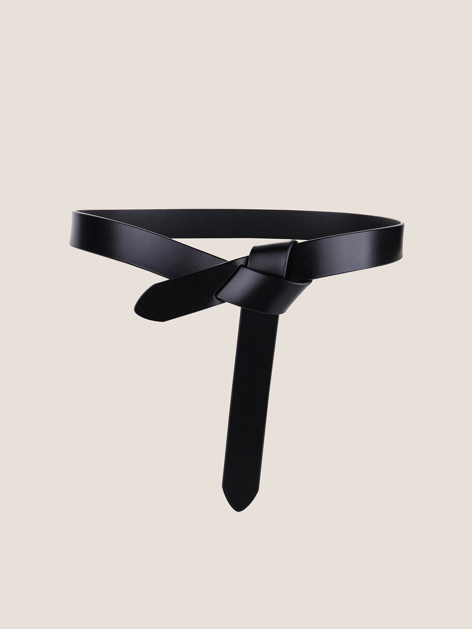 Premium Cowhide Asymmetric Knot Waist Cincher