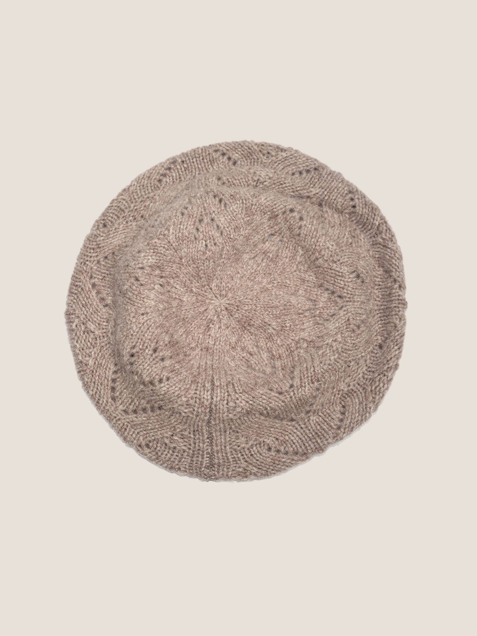 100% Wool Hand-Knit Beret