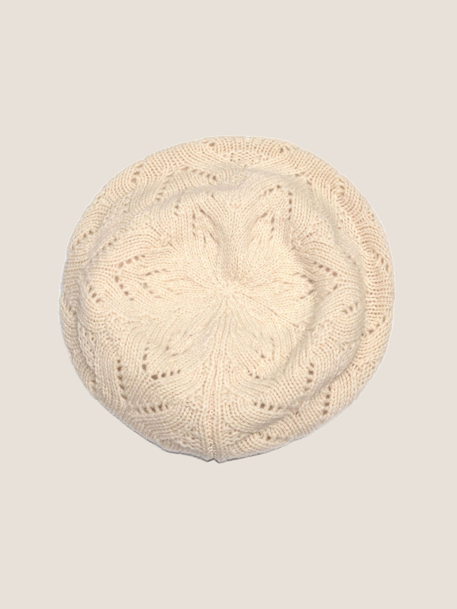 100% Wool Hand-Knit Beret
