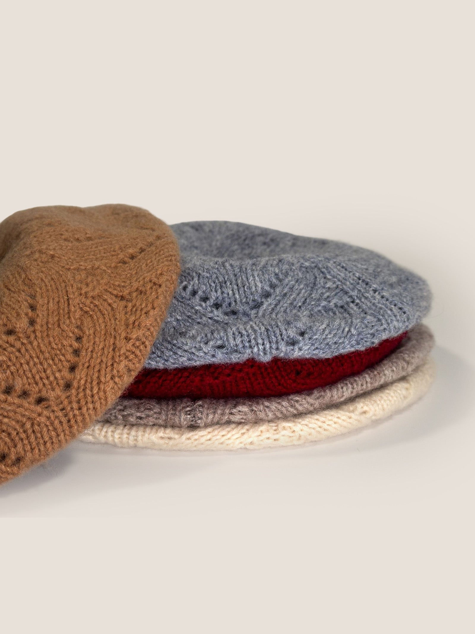 100% Wool Hand-Knit Beret
