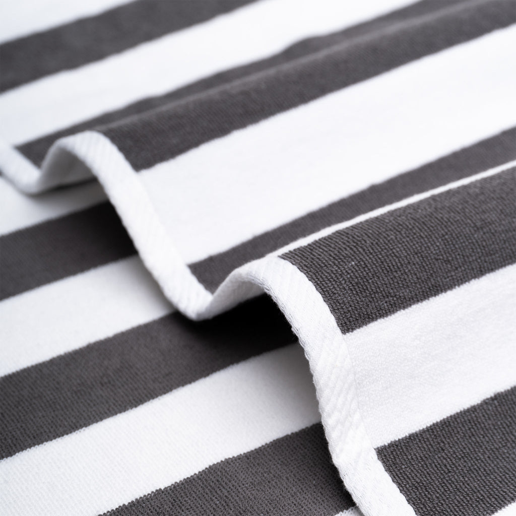 American Soft Linen, Premium Cotton 4 Pack Beach Towels, 30" x 60" Cabana Striped Pool Towels