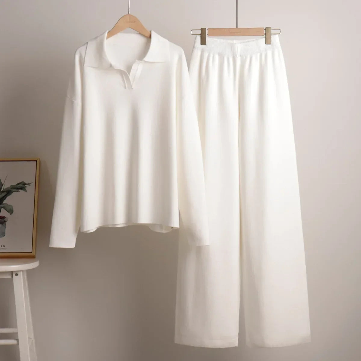 Warm and Chic  Soft Knitted Outfit