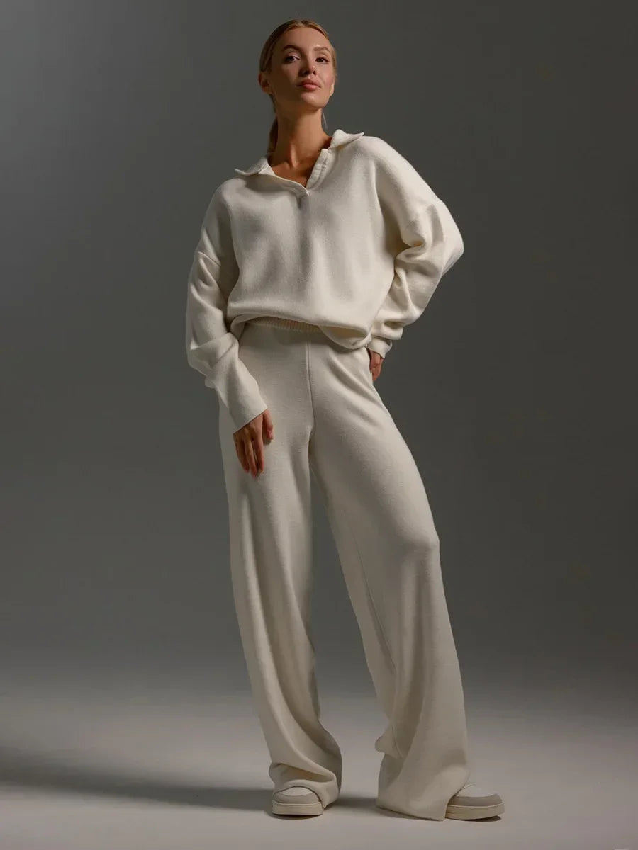 Warm and Chic  Soft Knitted Outfit
