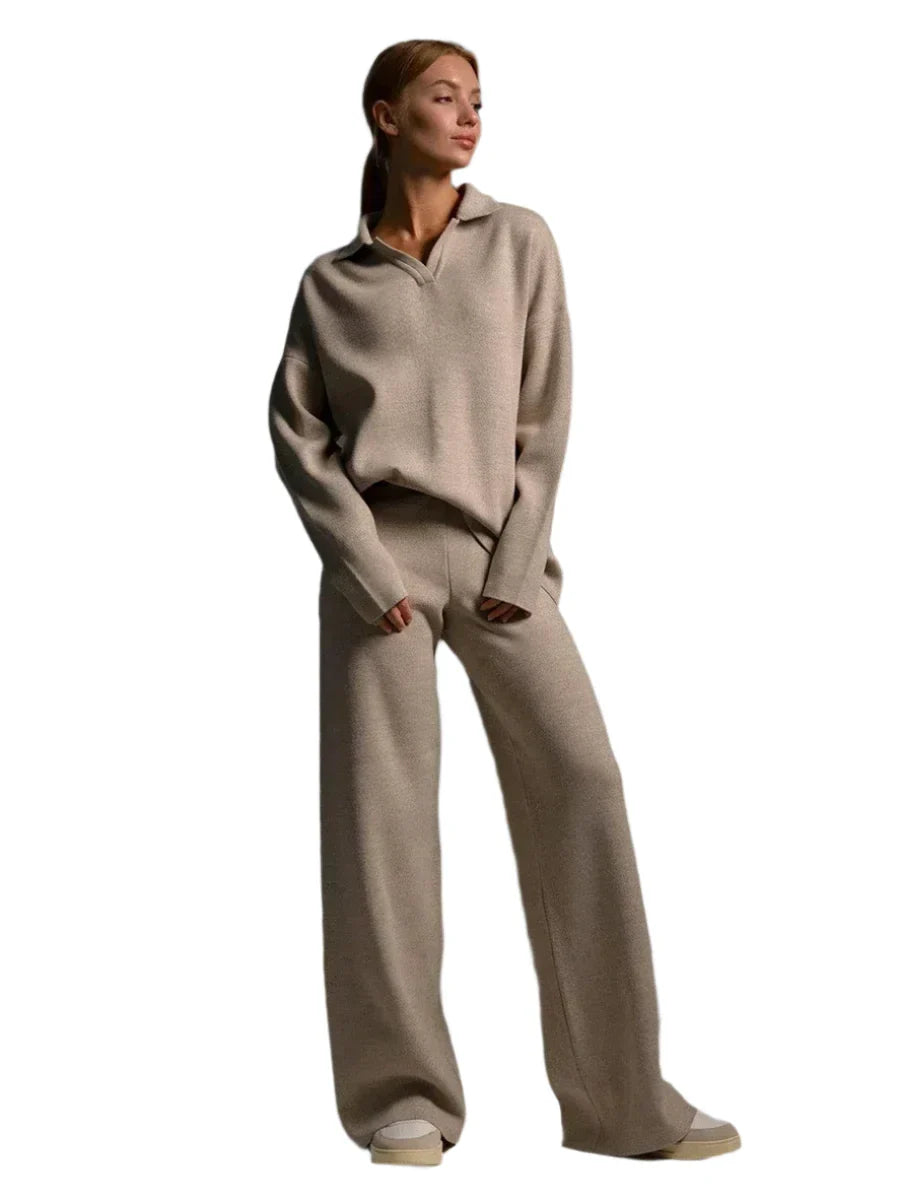 Warm and Chic  Soft Knitted Outfit