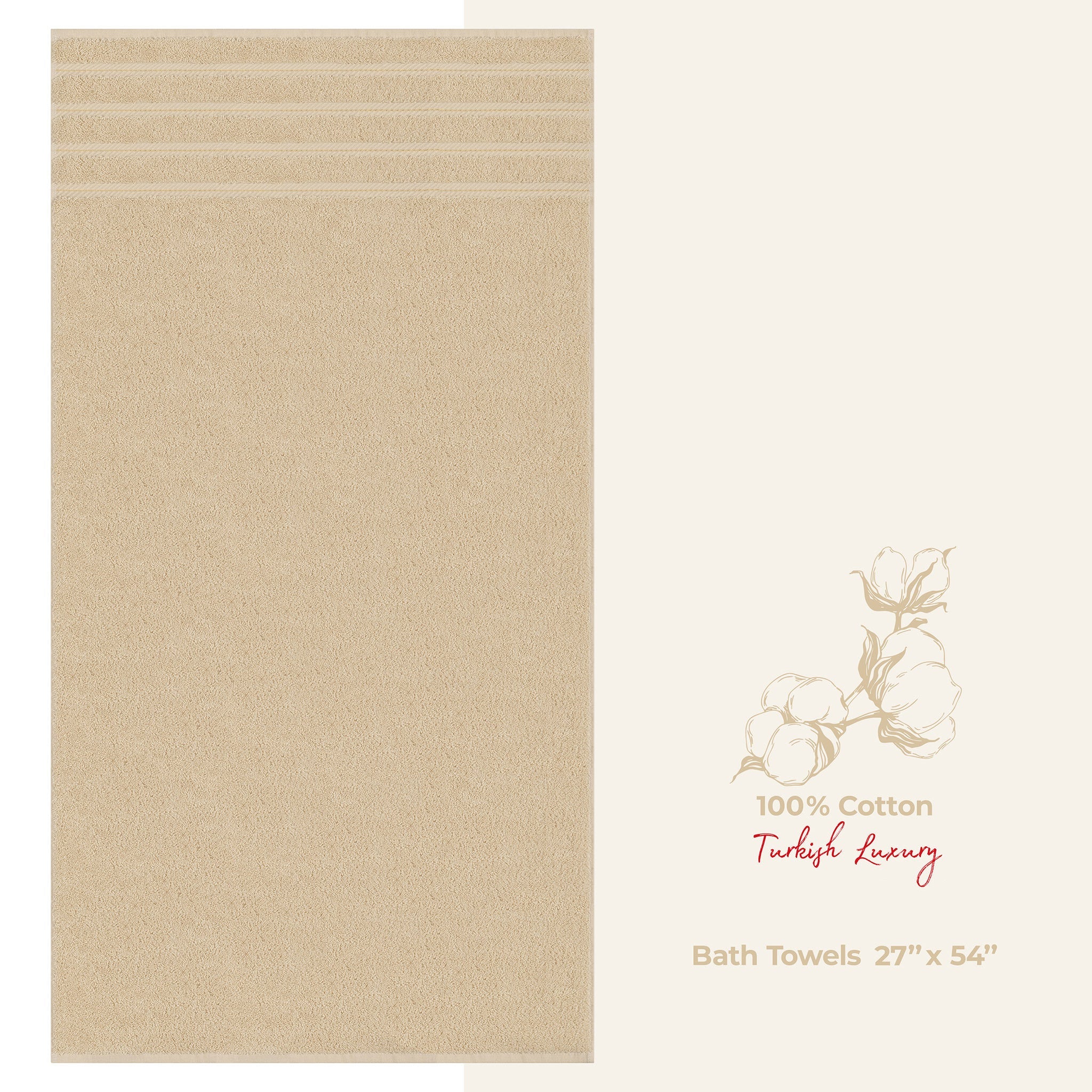 American Soft Linen Single Piece 100% Cotton Turkish Towels with 20 Different Colors, Create Your Set