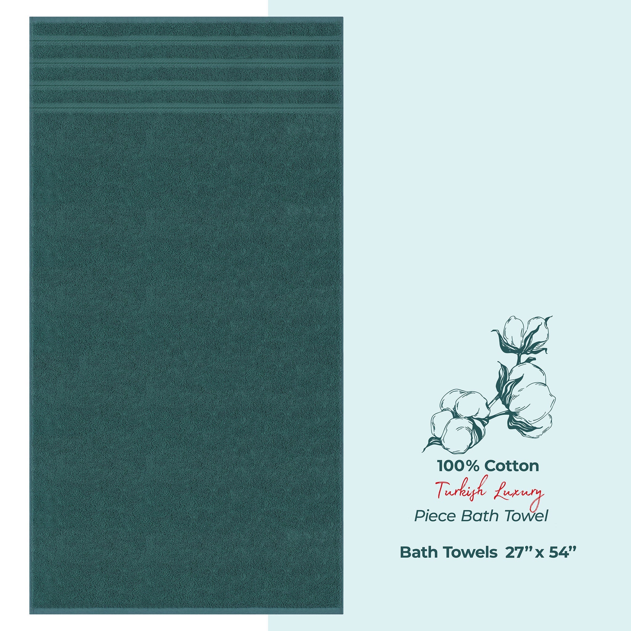 American Soft Linen Single Piece 100% Cotton Turkish Towels with 20 Different Colors, Create Your Set