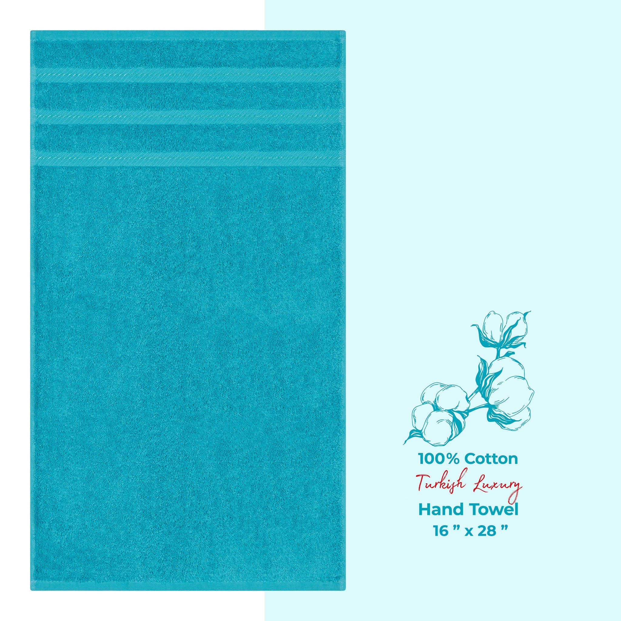 American Soft Linen Single Piece 100% Cotton Turkish Towels with 20 Different Colors, Create Your Set