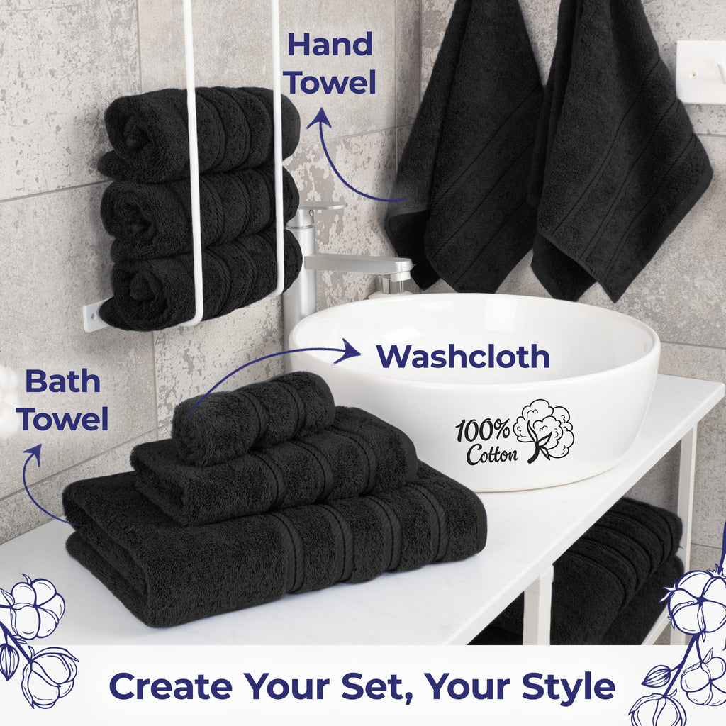 American Soft Linen Single Piece 100% Cotton Turkish Towels with 20 Different Colors, Create Your Set