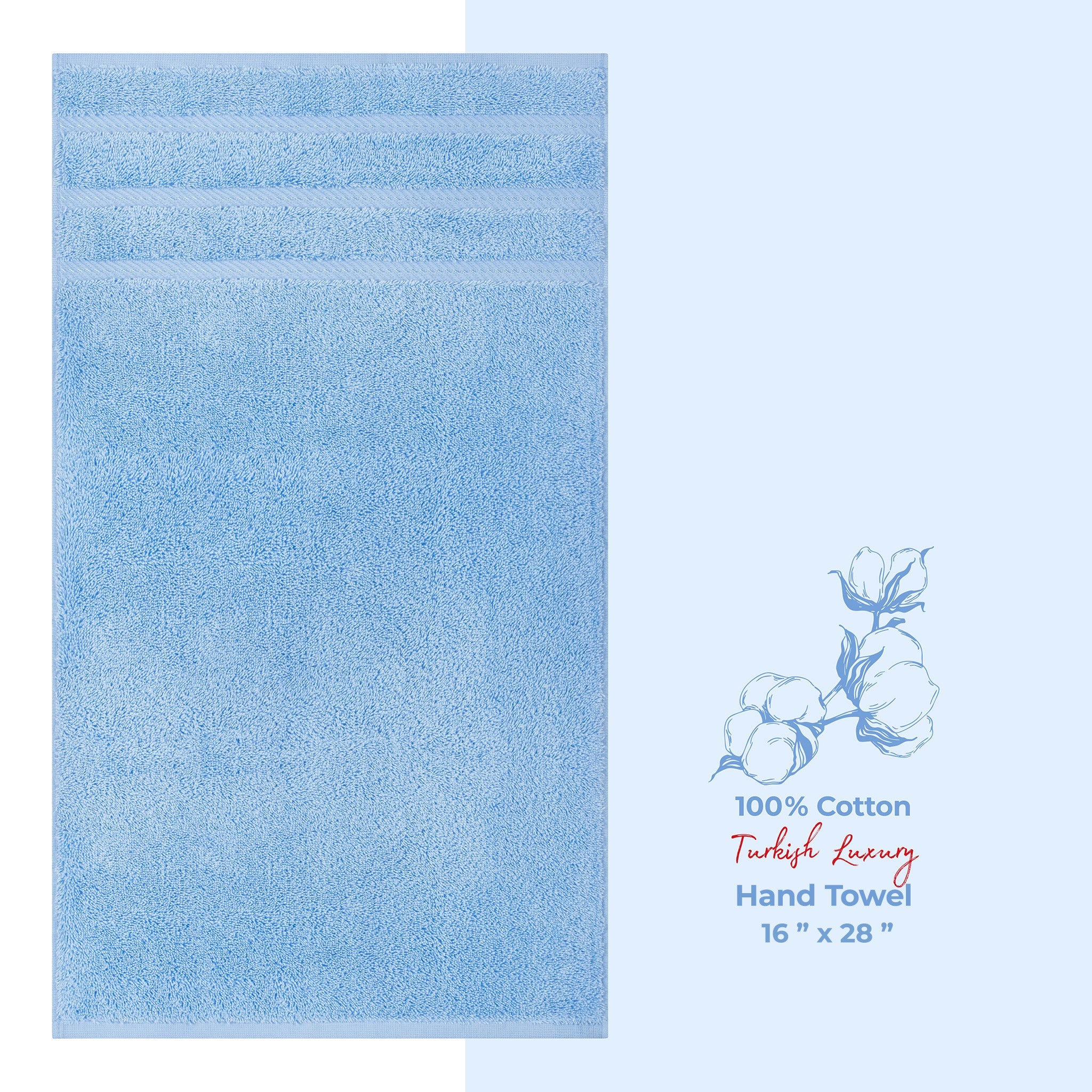 American Soft Linen Single Piece 100% Cotton Turkish Towels with 20 Different Colors, Create Your Set