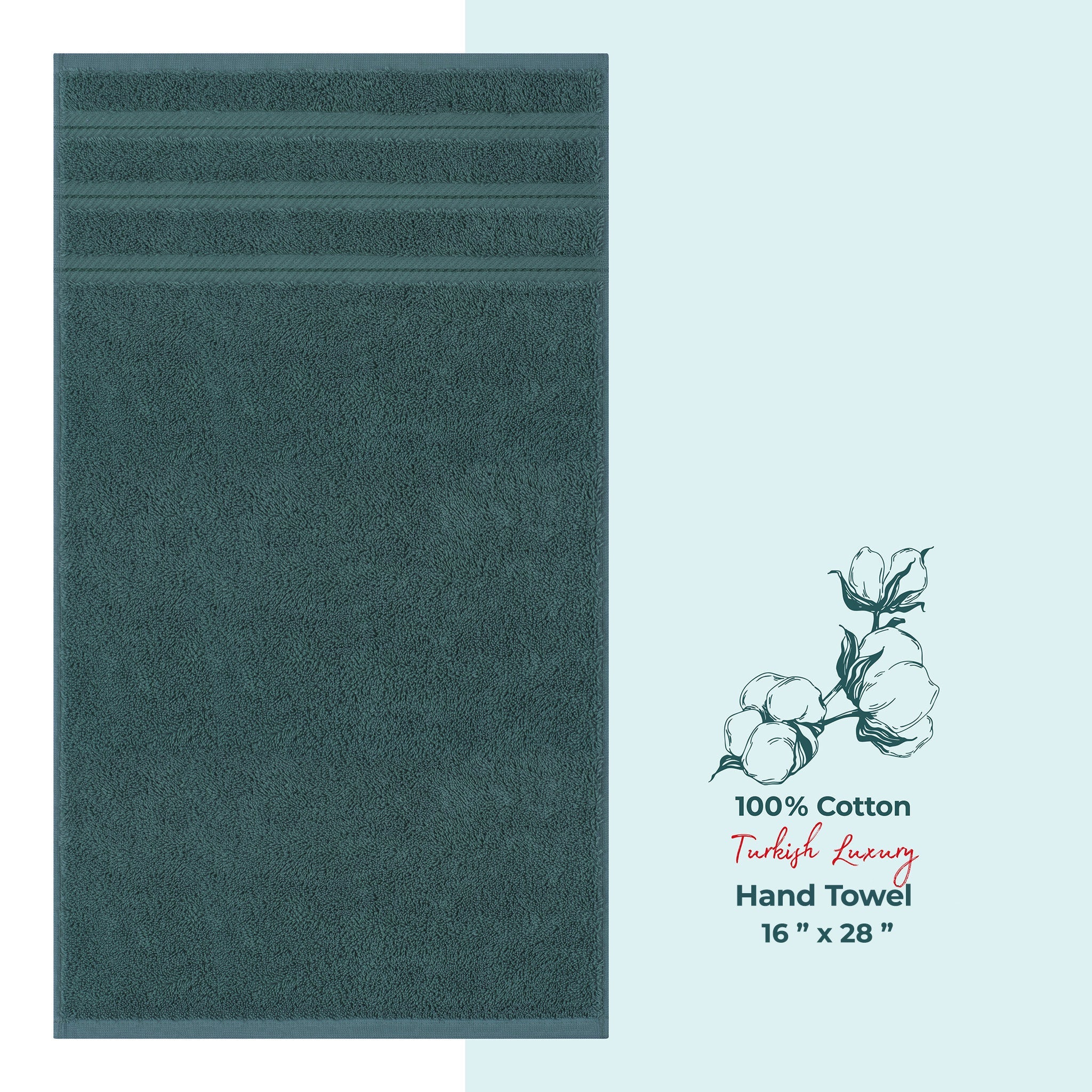 American Soft Linen Single Piece 100% Cotton Turkish Towels with 20 Different Colors, Create Your Set