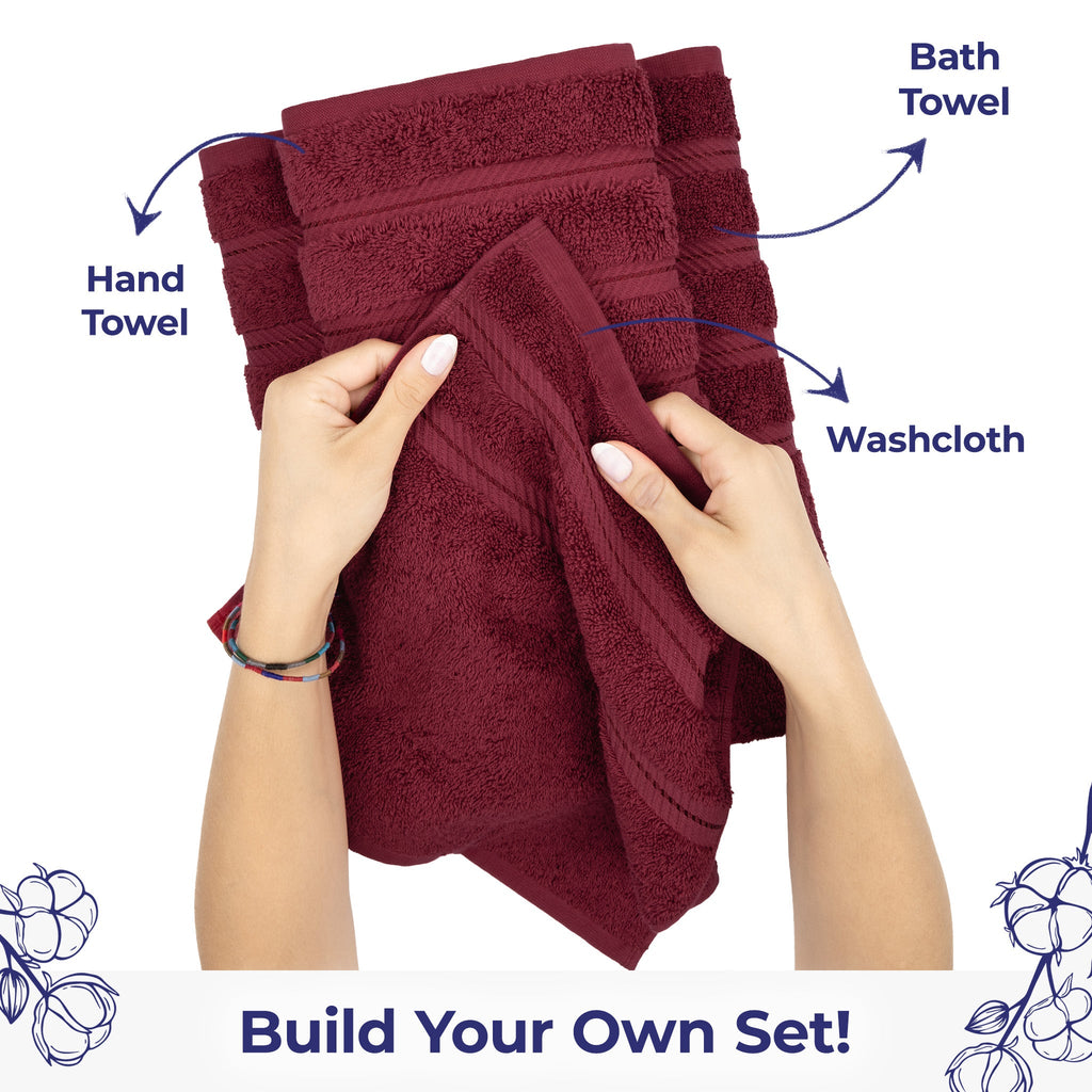 American Soft Linen Single Piece 100% Cotton Turkish Towels with 20 Different Colors, Create Your Set