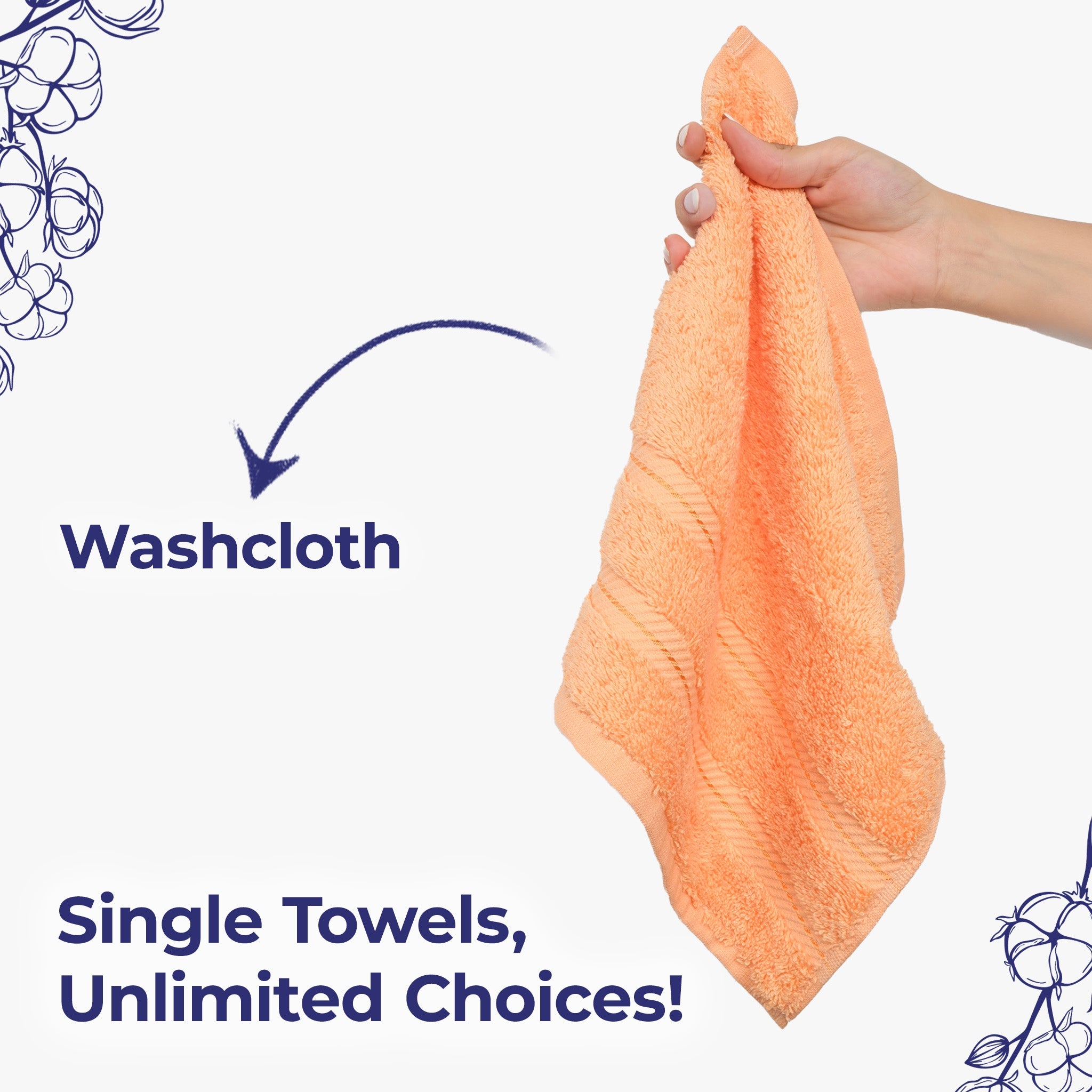 American Soft Linen Single Piece 100% Cotton Turkish Towels with 20 Different Colors, Create Your Set