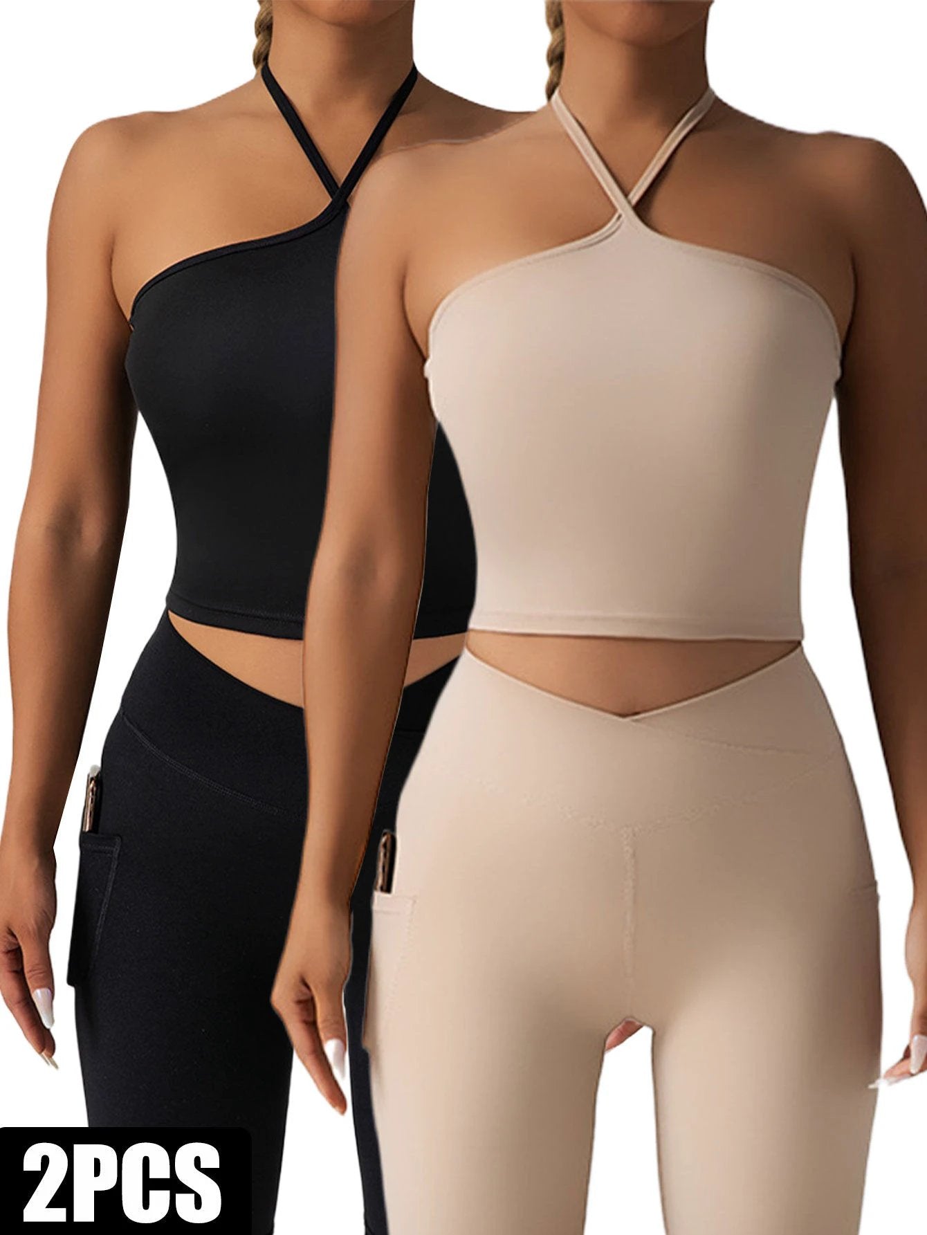 2 Pieces Sports Bra Athletic Running Sports Bra